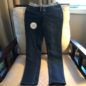 NWT “CRB Girl” Drawstring Stretch Denim Leggings